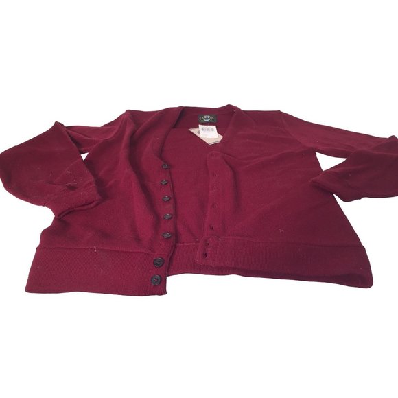 Jantzen "Lucky Links" Button Down Cardigan Sweater NWT Big and Tall Size Large - Picture 2 of 11